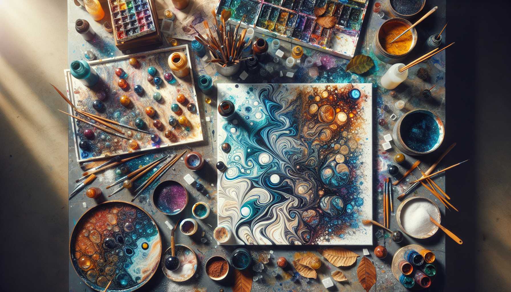 Techniques de Peinture Non Conventionnelles pour des Créations Artistiques Originales
