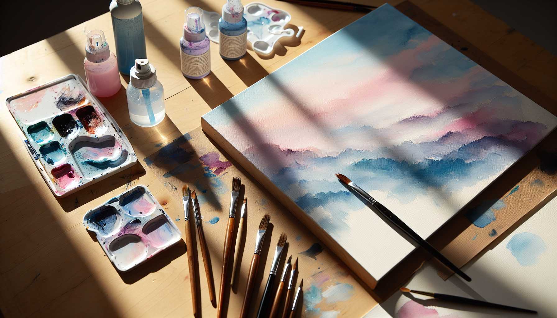 Techniques de lavis acrylique : Comment imiter l'aquarelle avec l'acrylique