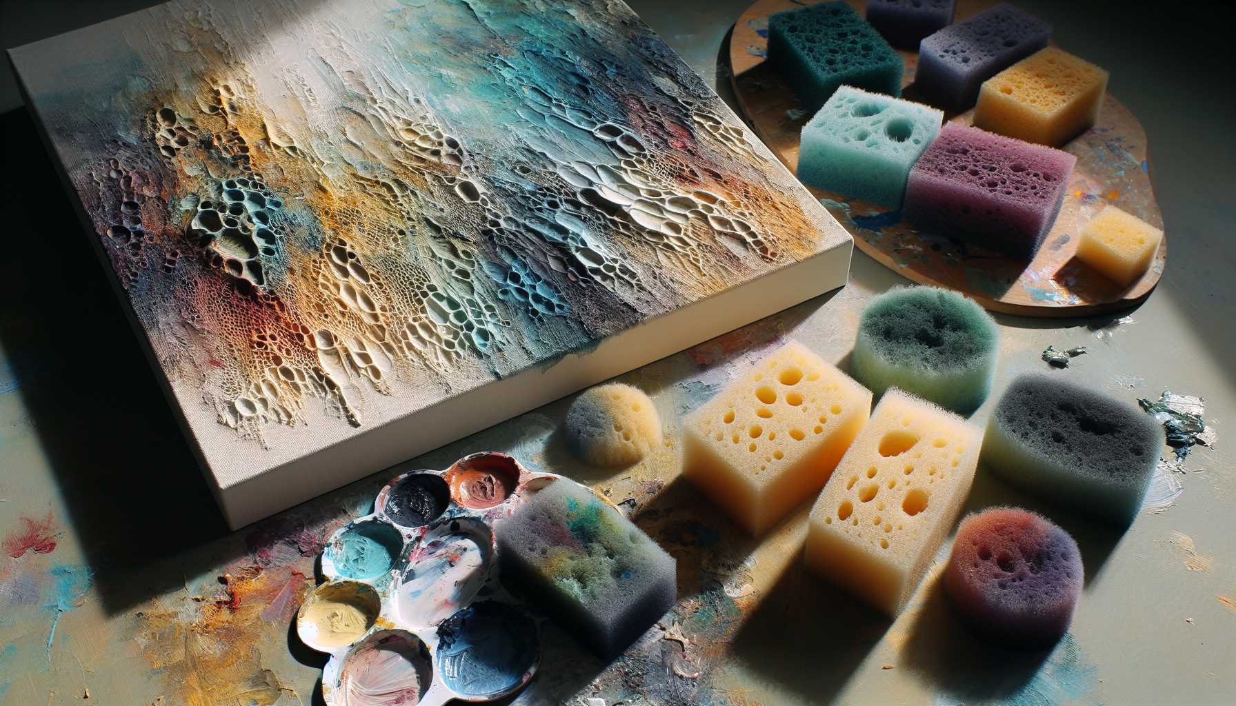 Guide pour Ajouter de la Texture à Vos Peintures avec Éponge et Acryliques