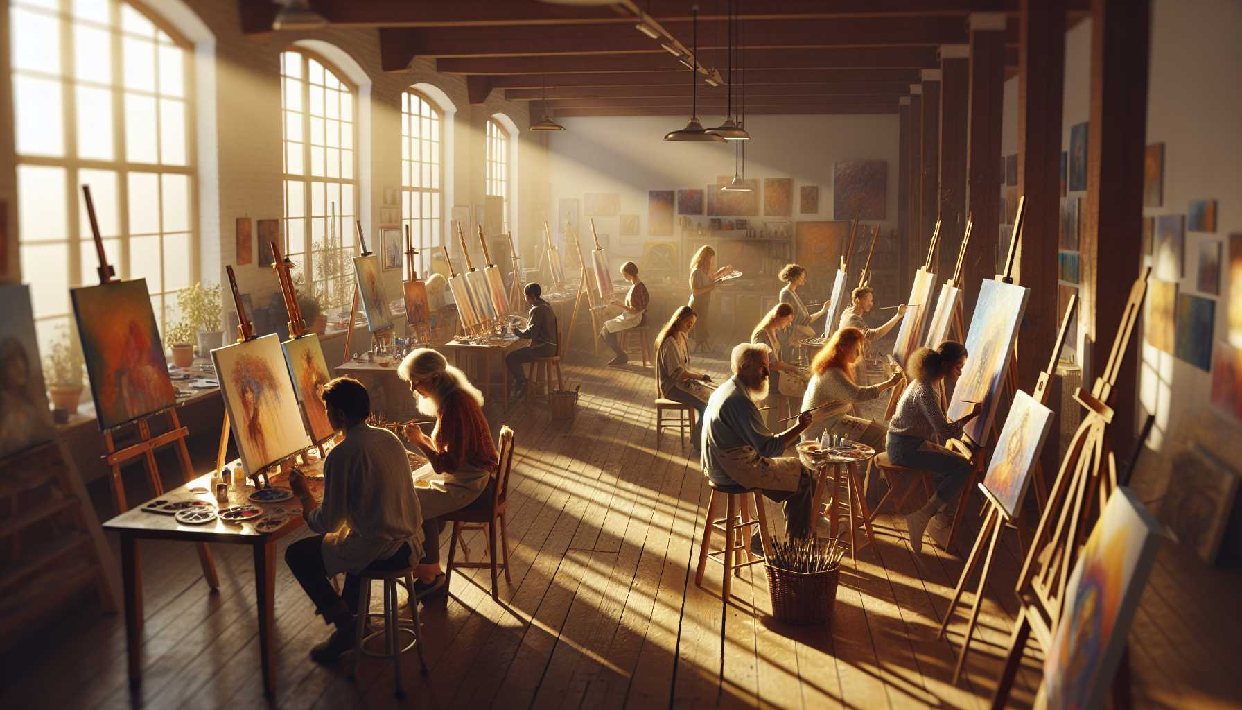 Liberté Artistique : Cours de Peinture Flexibles dans votre Ville