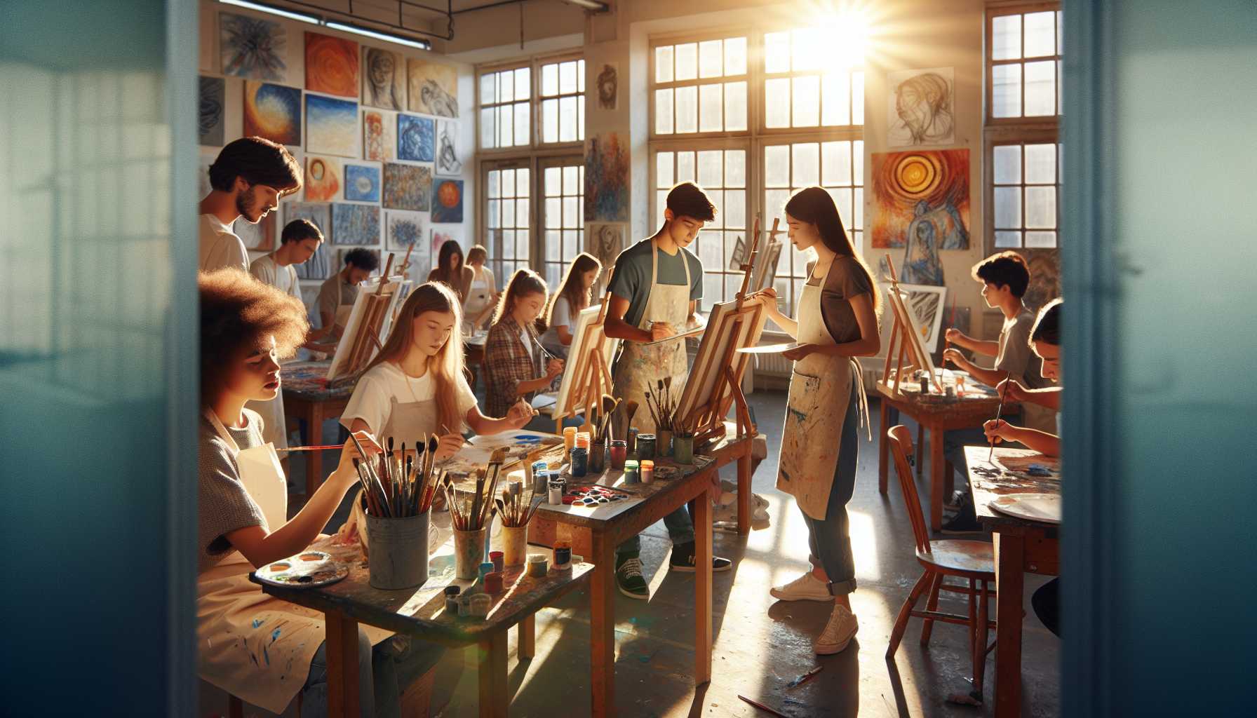 Cours de Peinture pour Adolescents : Programme d'Arts Stimulant pour Jeunes Talents