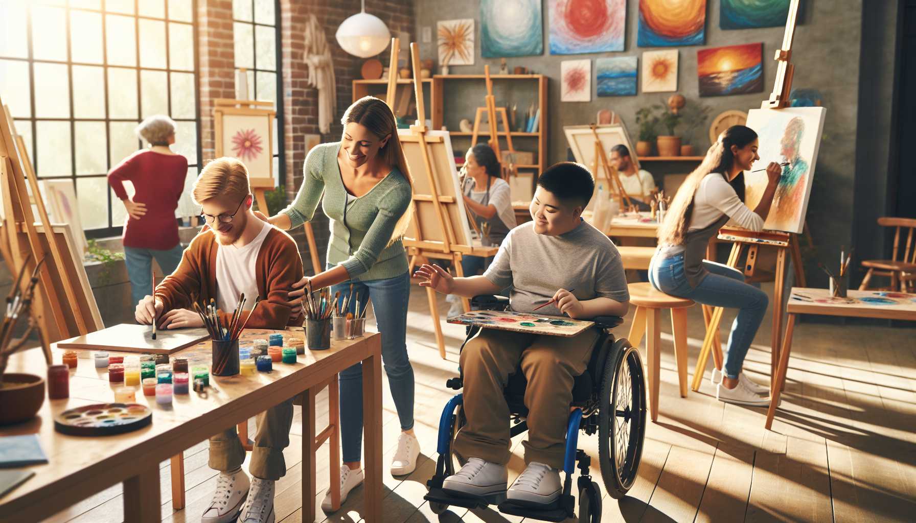 Programmes d'Art pour Besoins Spéciaux : Ateliers de Peinture Inclusifs Locaux
