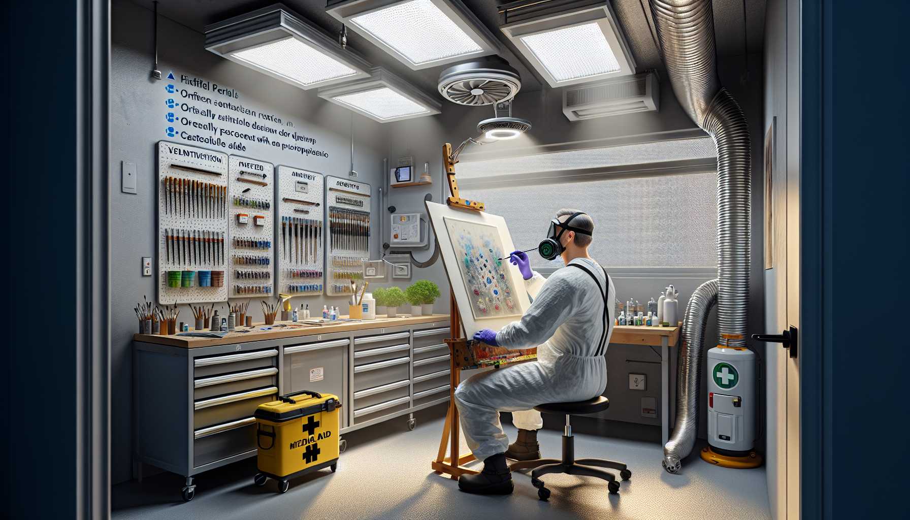 Guide Complet de Sécurité pour Peintres : Ventilation et Protection d'Atelier