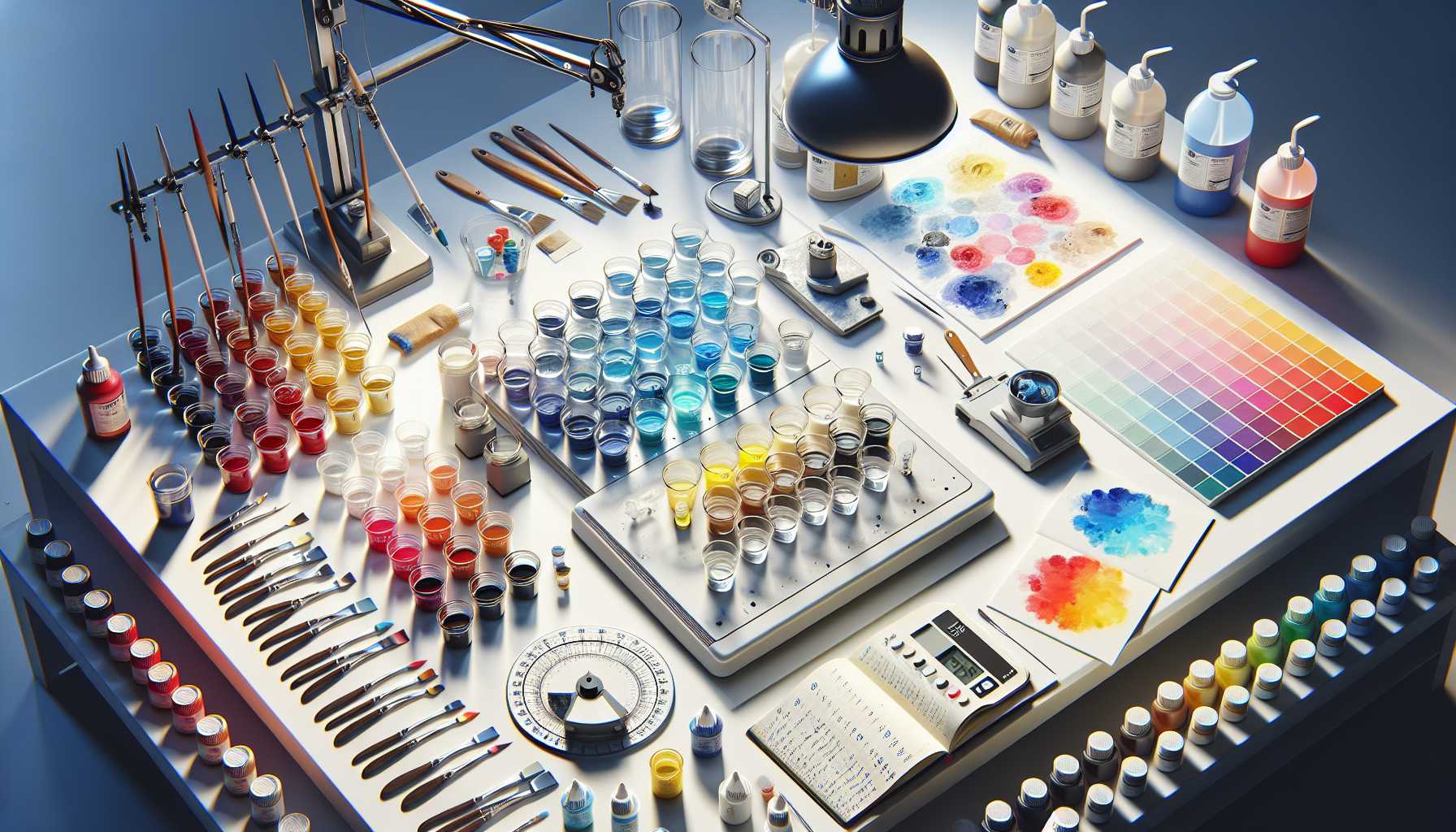 Guide Expert sur les Ratios de Pigments de Peinture pour un Équilibre Colorimétrique Idéal