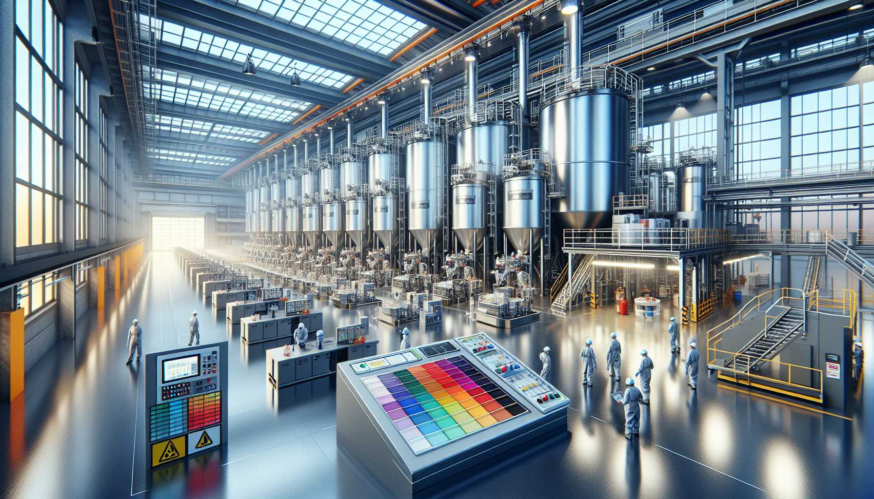 Fabrication de Peinture Commerciale par Lots : Guide Complet pour le Mélange à Grande Échelle