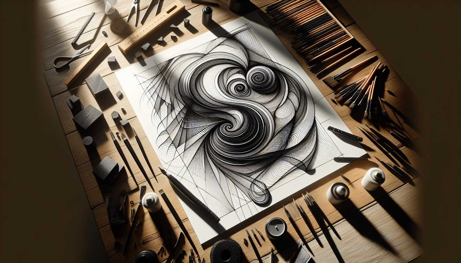 L'Art de la Ligne Abstraite : Perfectionner la Composition Linéaire dans les Peintures