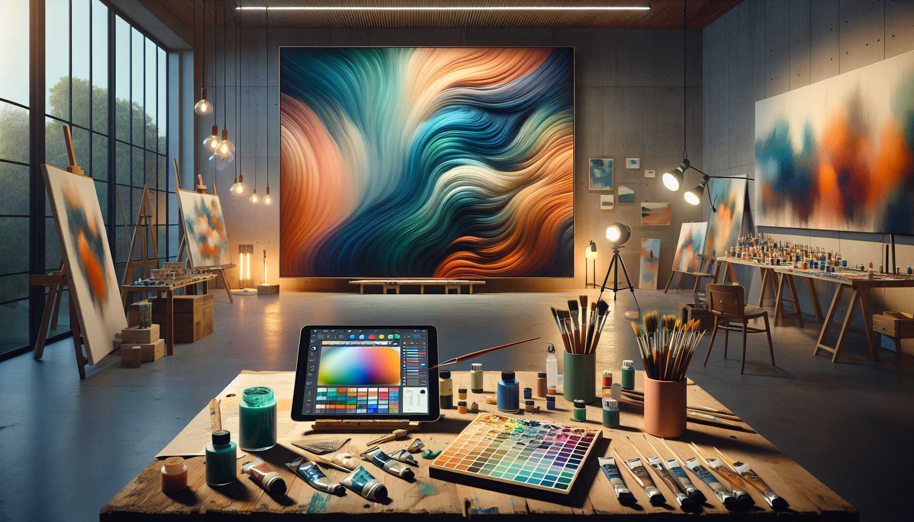 Peinture abstraite de champs colorés : Innovations modernes et techniques contemporaines