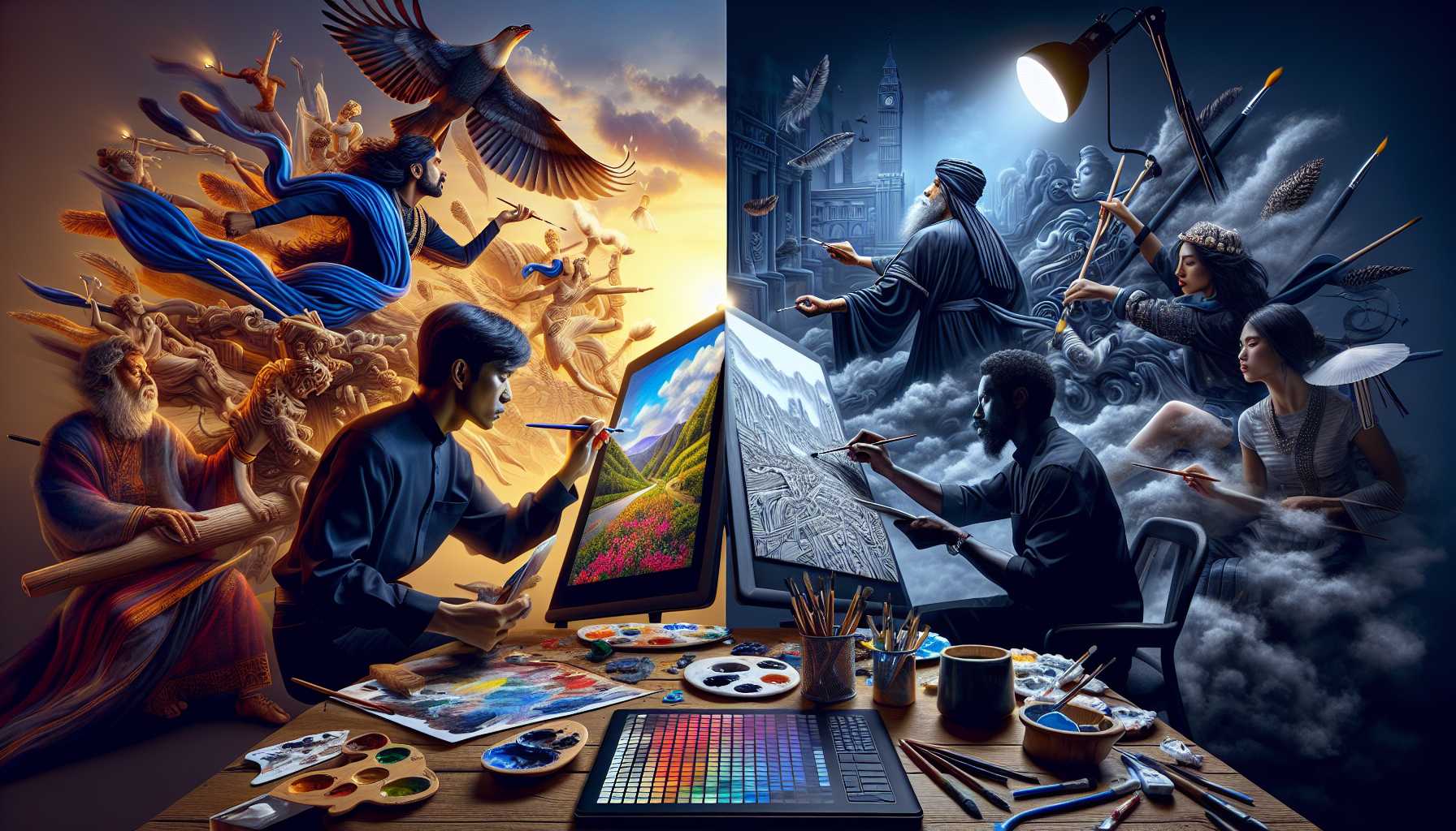 Stratégies de Speed Painting : Techniques de Production Artistique Rapide