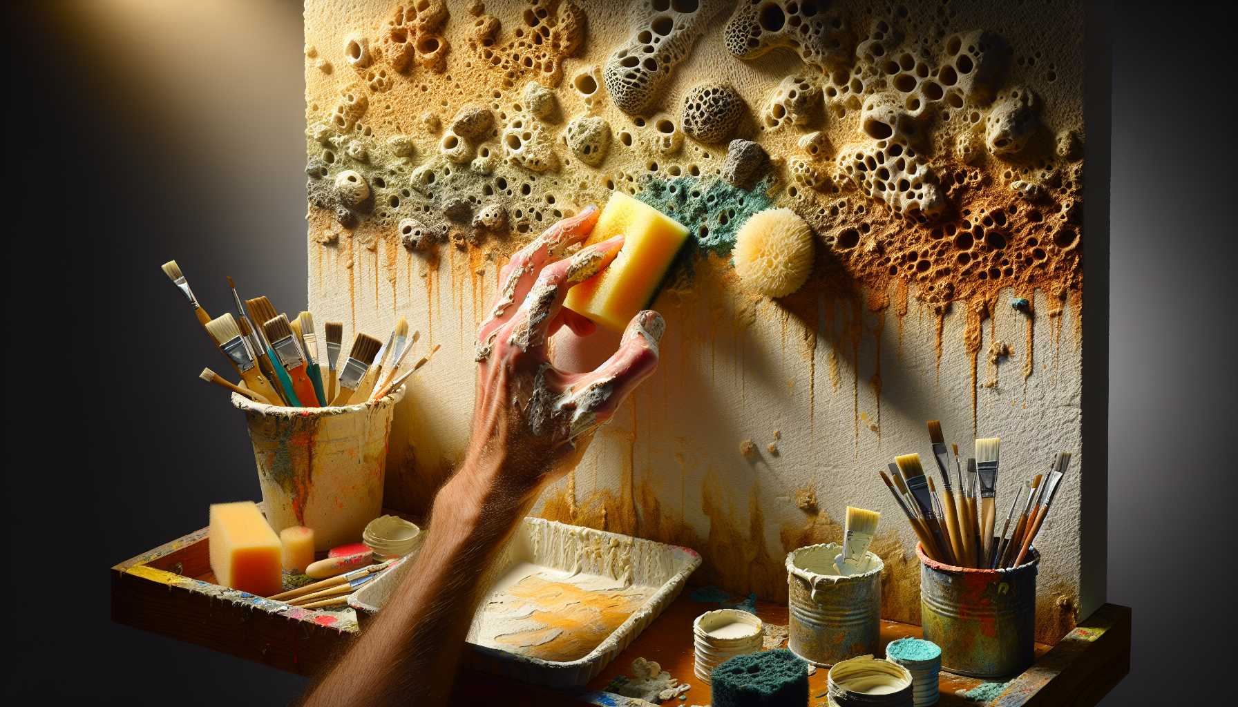 Maîtriser la Peinture à l'Éponge : 8 Effets de Texture Faciles pour les Débutants