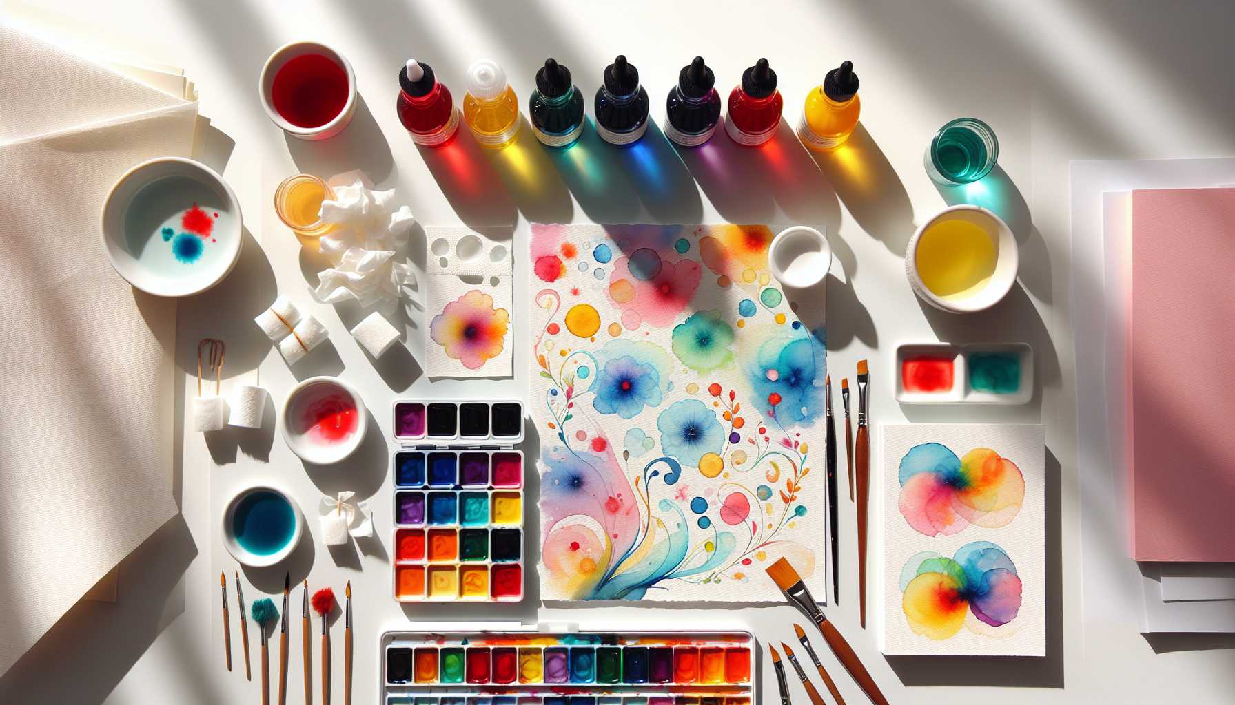 Art Simple avec du Colorant Alimentaire : Peinture Économique pour Débutants