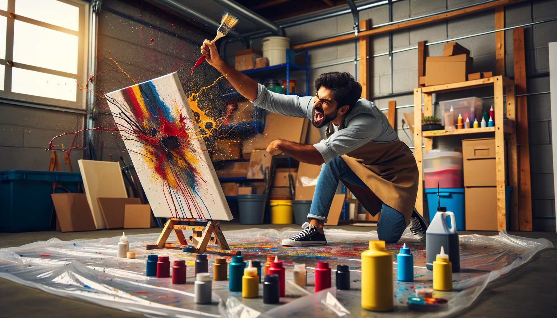 Guide débutant : L'art des éclaboussures de peinture et peinture d'action facile