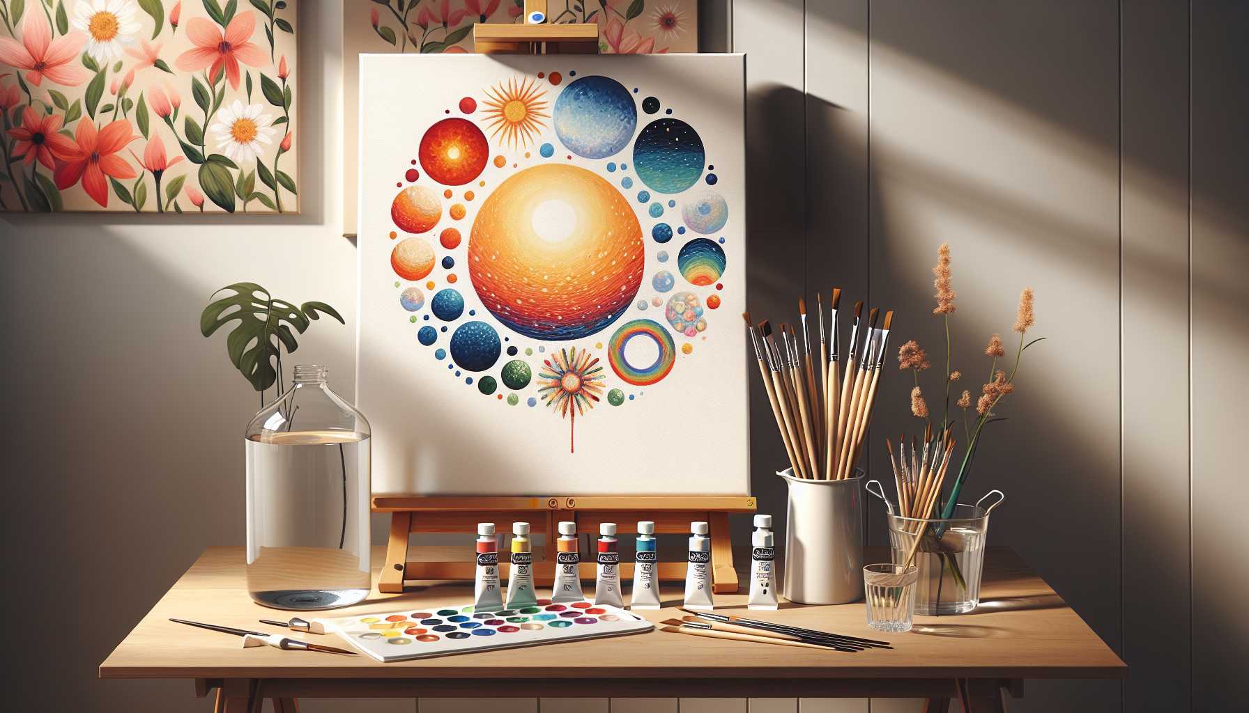 10 Idées de peintures de cercles faciles pour débutants absolus