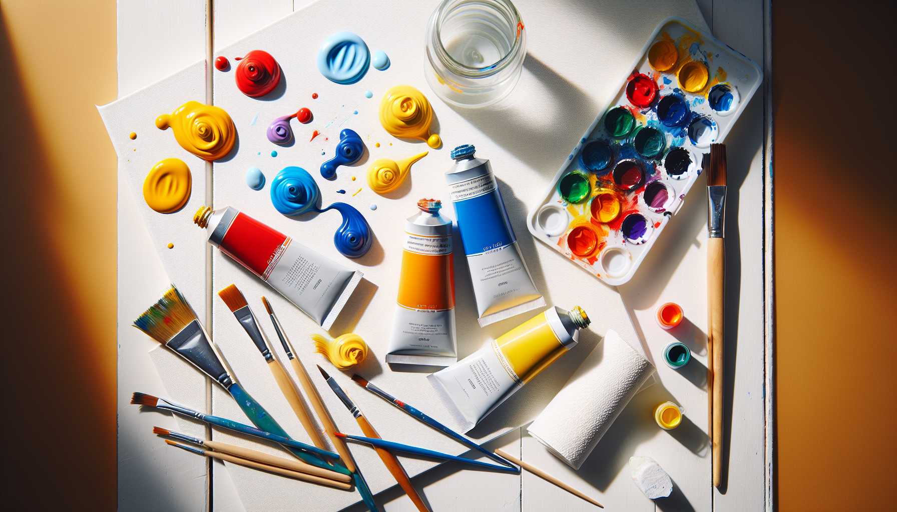 10 Idées de Peinture sur Toile Simples Utilisant Uniquement les Couleurs Primaires