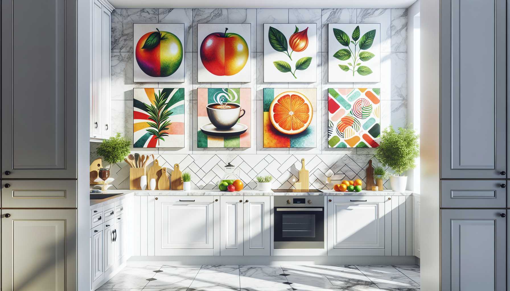 Décorations Innovantes à la Peinture Acrylique pour les Murs de Votre Cuisine