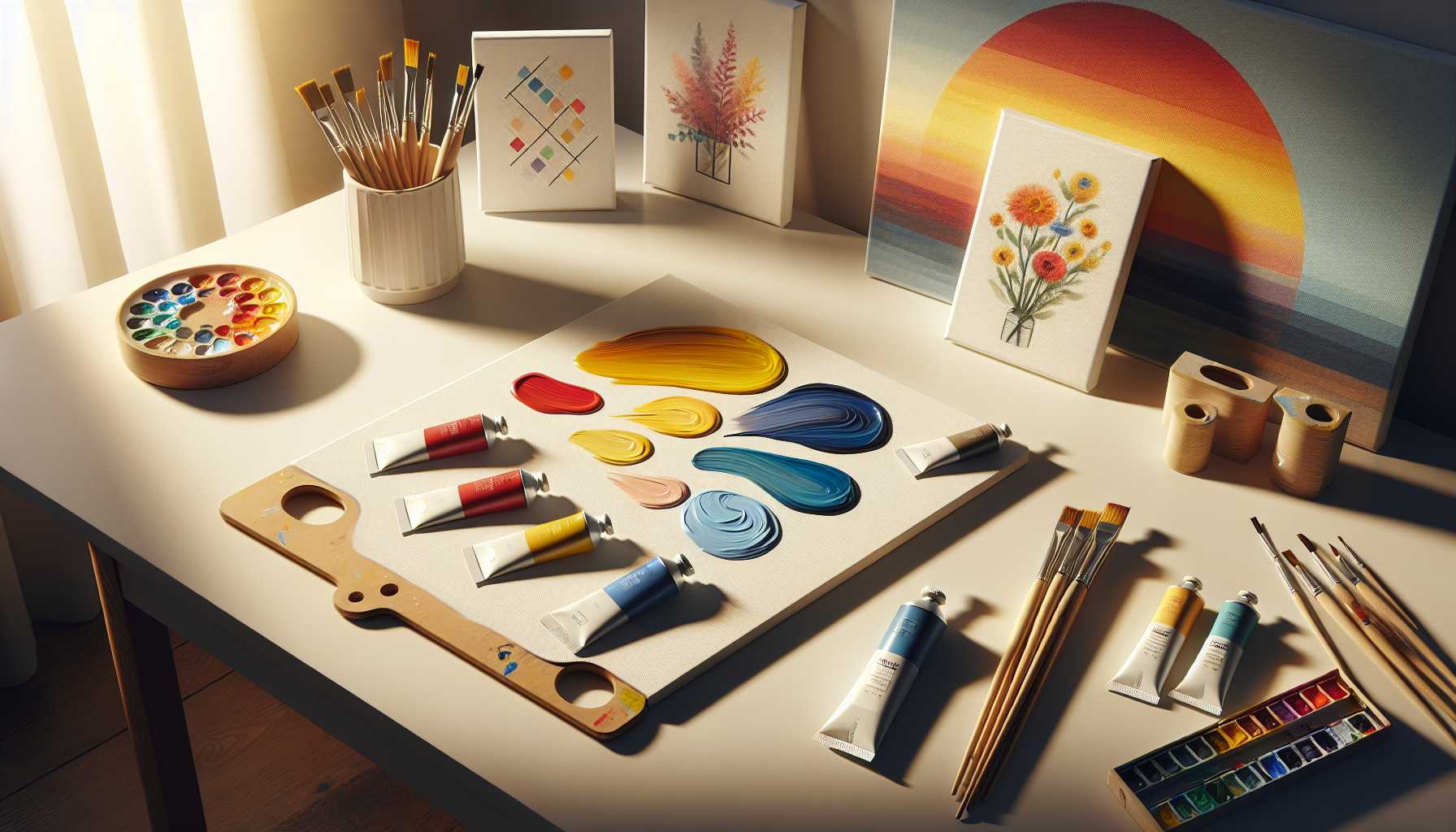 15 Projets de Peinture Faciles avec 3 Couleurs pour Débutants