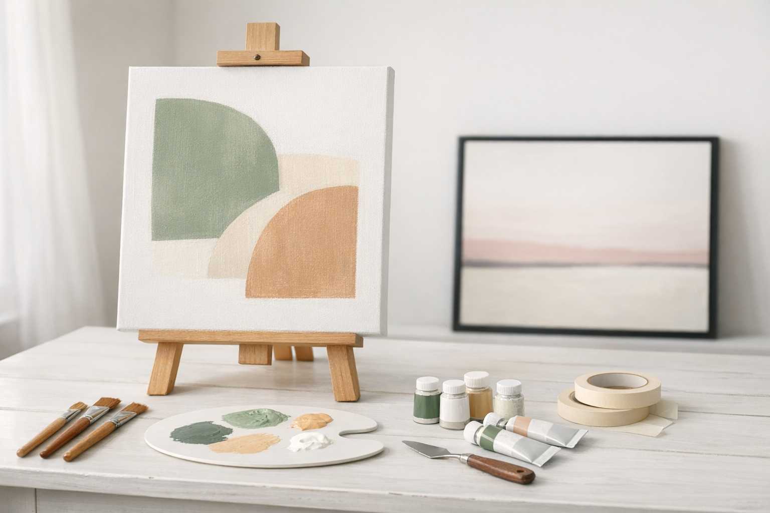 Peinture Minimaliste Contemporaine : Inspiration et Guide pour les Débutants