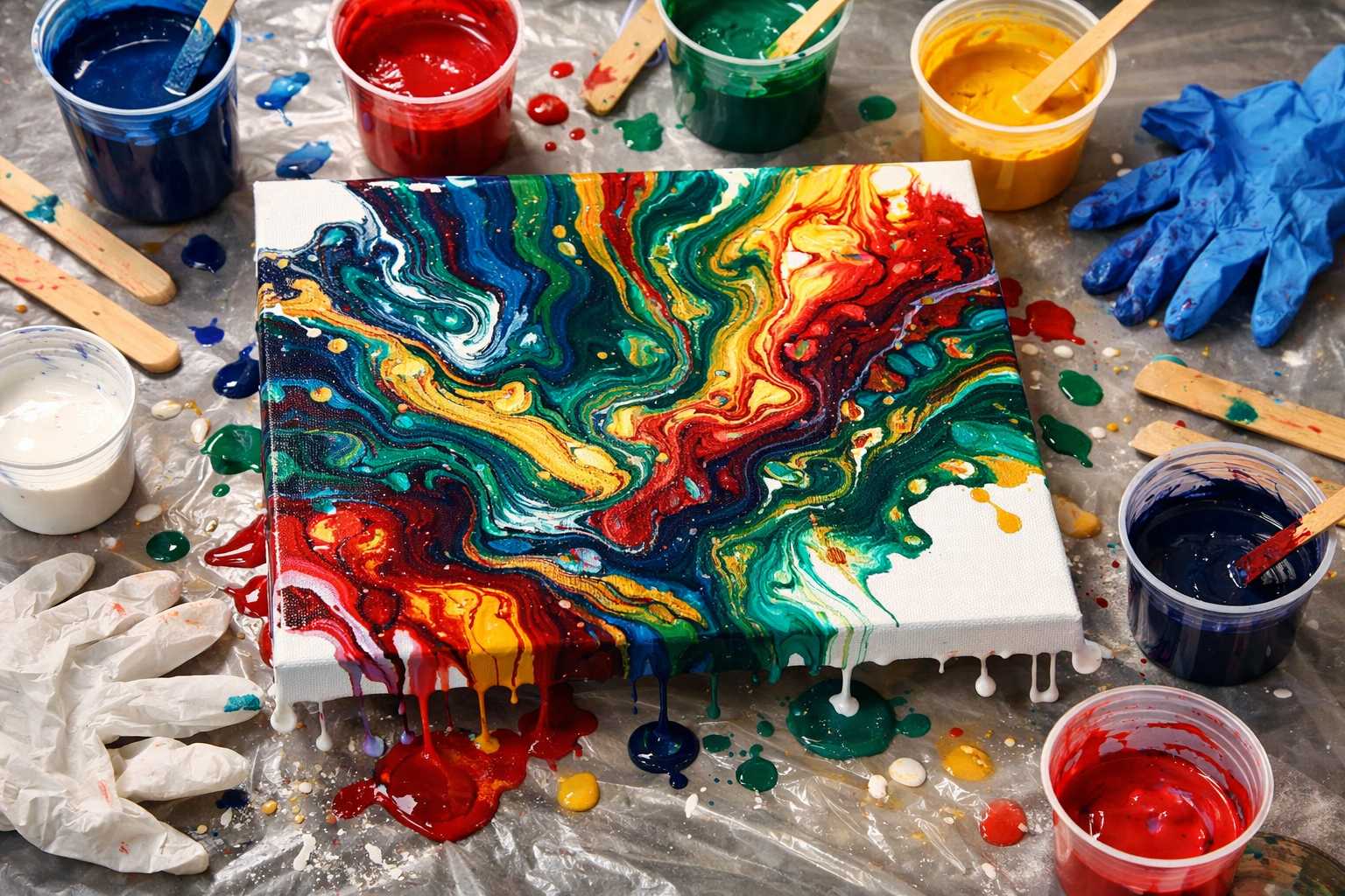 Coulage de Peinture : 10 Techniques Pour Créer des Œuvres d'Art Fluides
