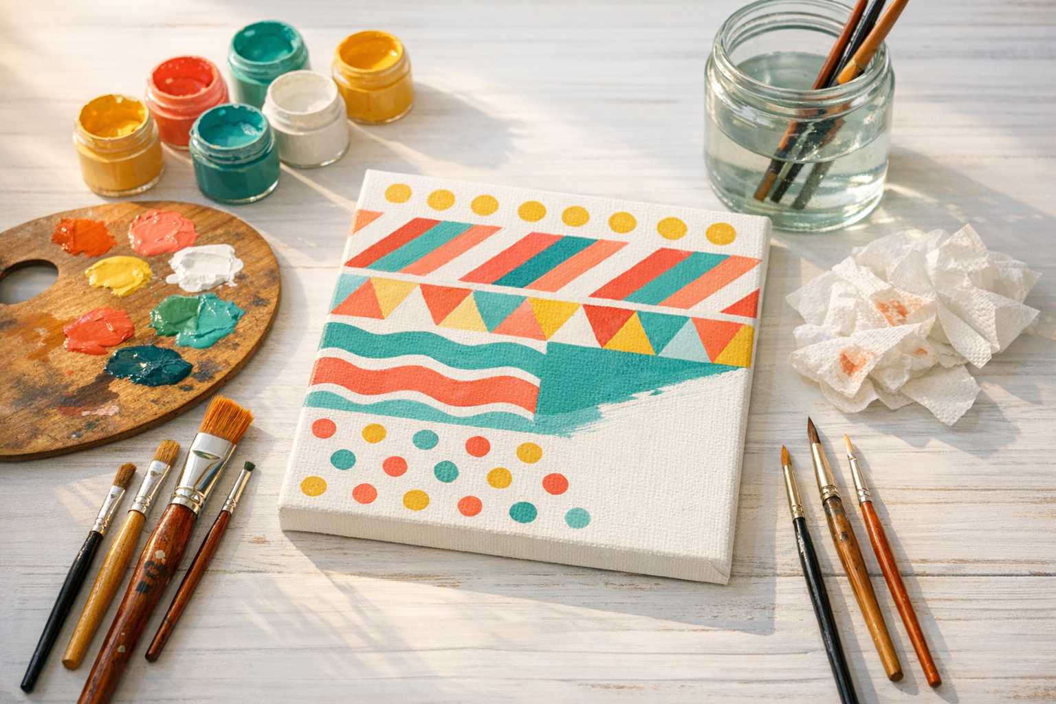 Guide du Débutant pour la Peinture de Motifs Simples