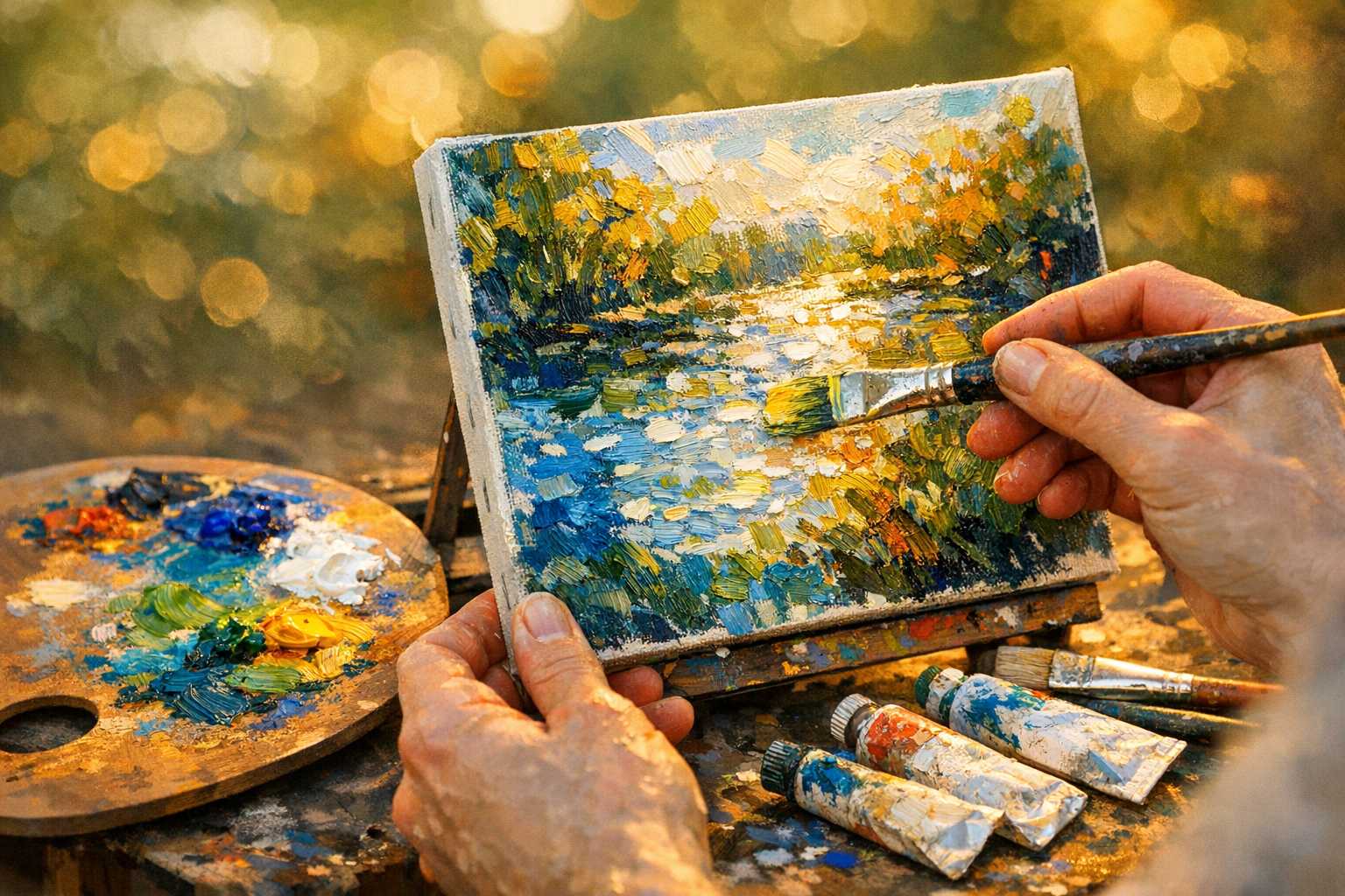 L'Art de la Création Spontanée : Guide des Techniques Rapides de Peinture Impressionniste