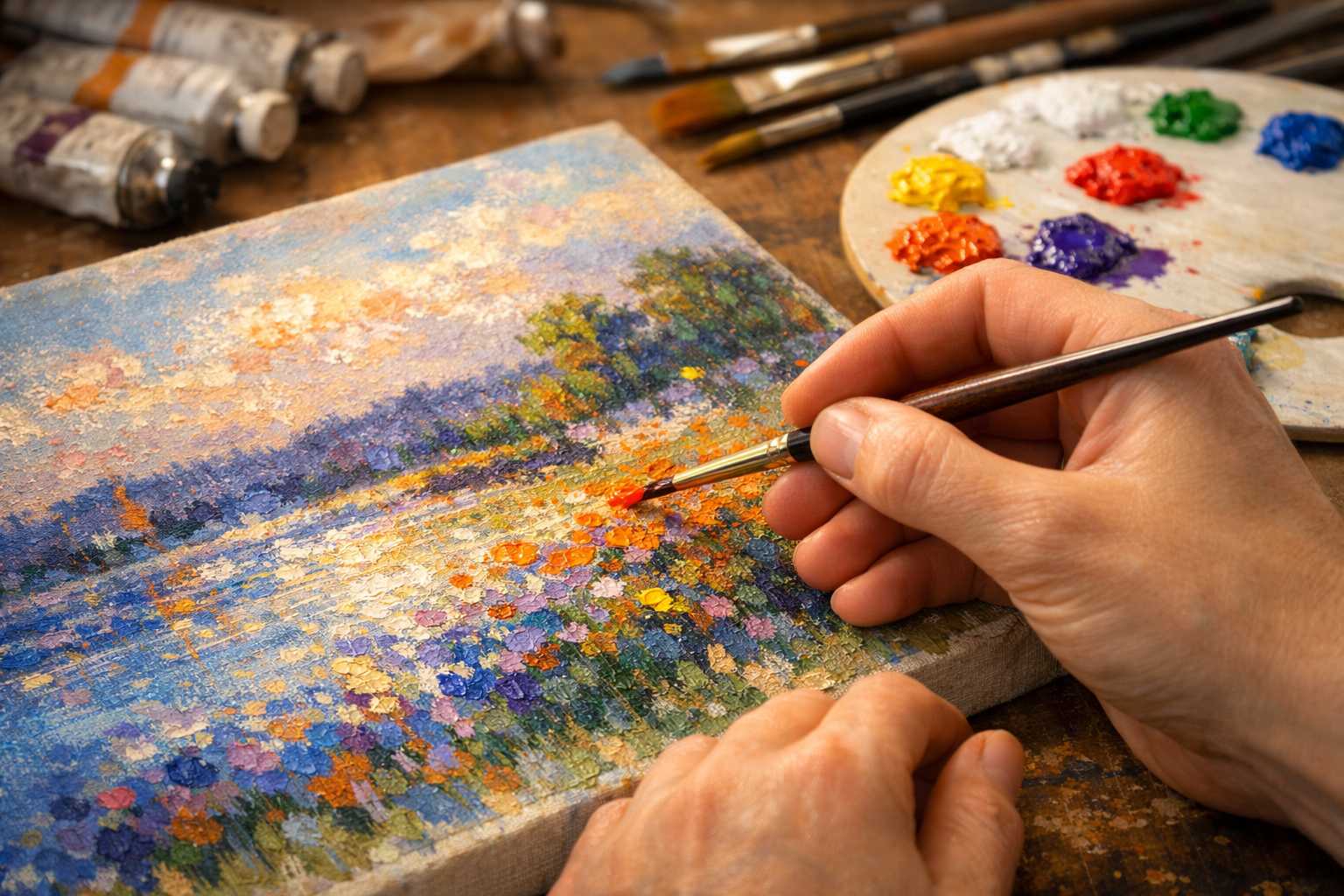 Taches de Couleur Impressionnistes : Techniques Avancées en Peinture