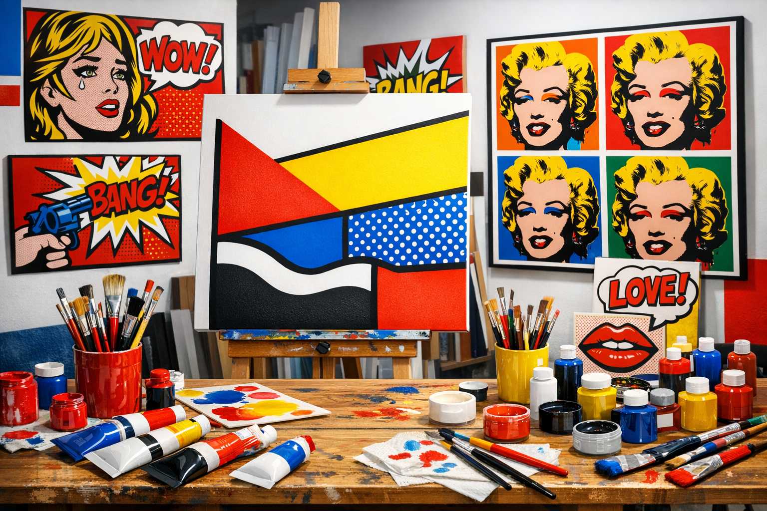 Guide Complet de la Peinture Pop Art : Style, Techniques et Méthodes Contemporaines