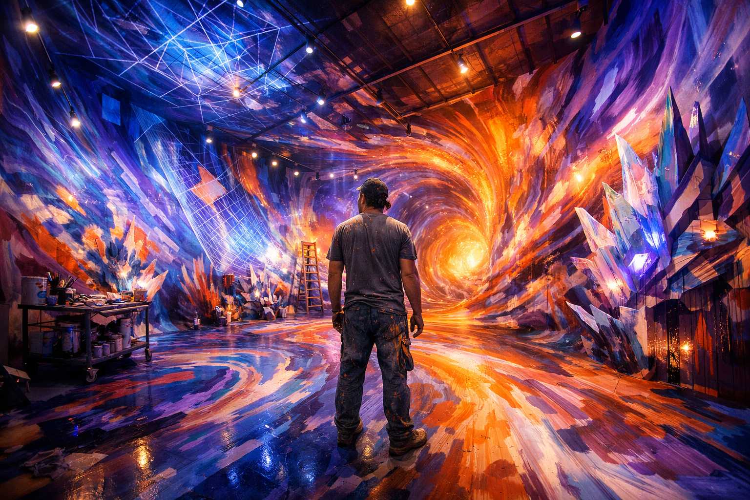 Peinture d'Art d'Installation : Techniques Modernes à Grande Échelle