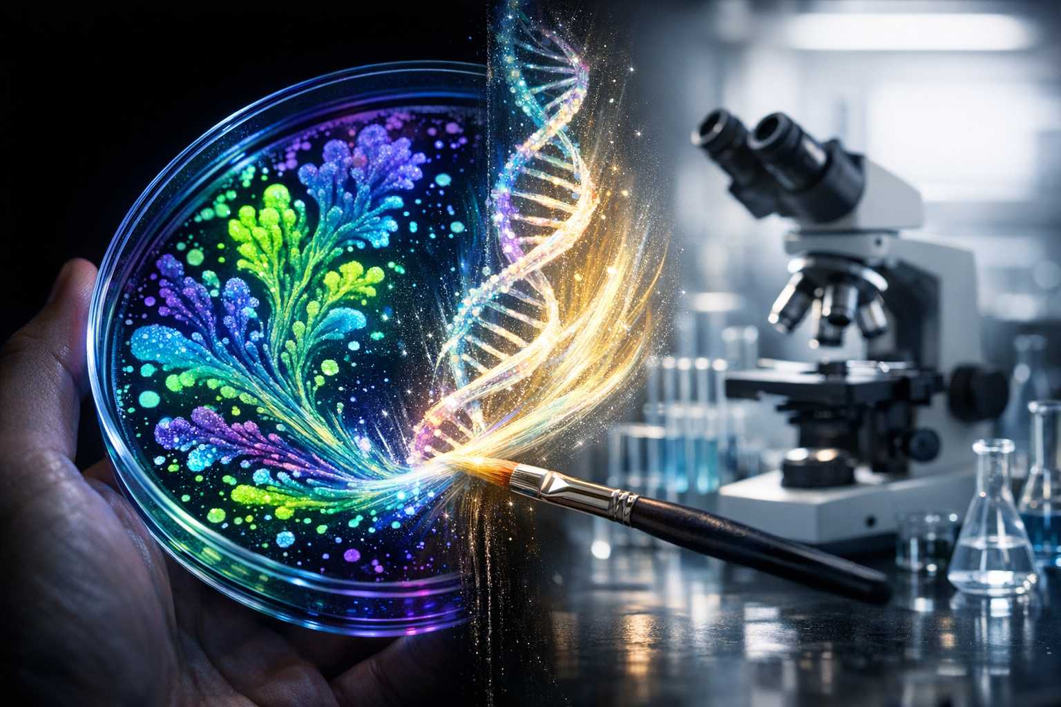 L'Intersection de la Science et de l'Art : Les Techniques de Peinture Modernes dans le Bio Art