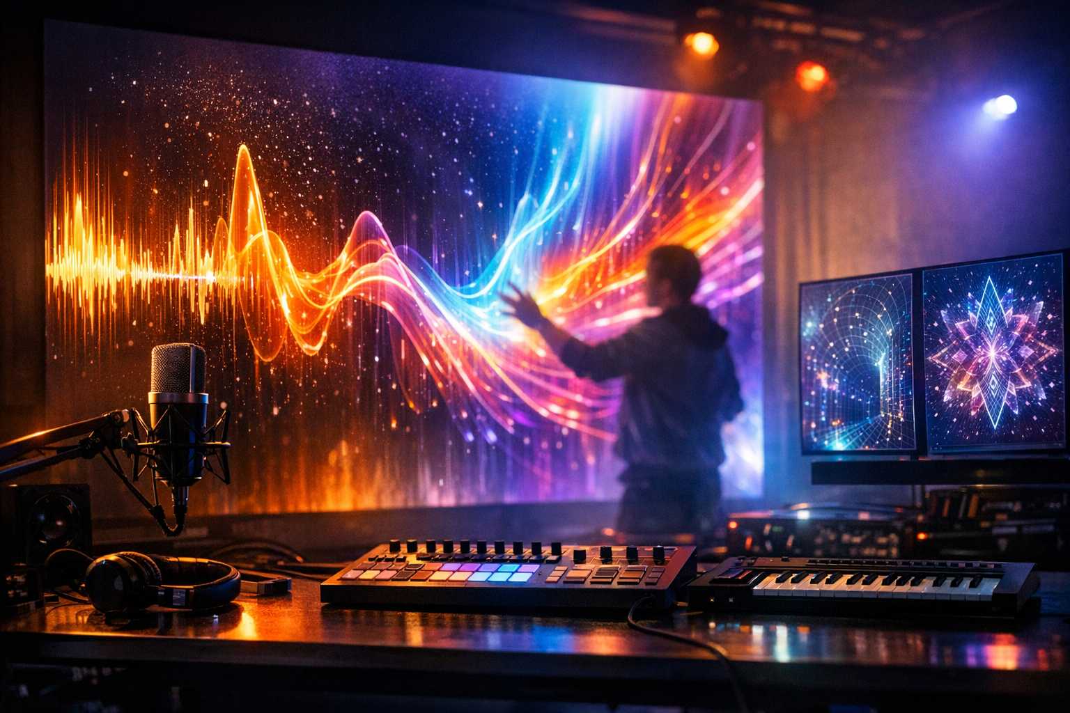 Explorer la Peinture Sonore : Techniques Audiovisuelles Avancées