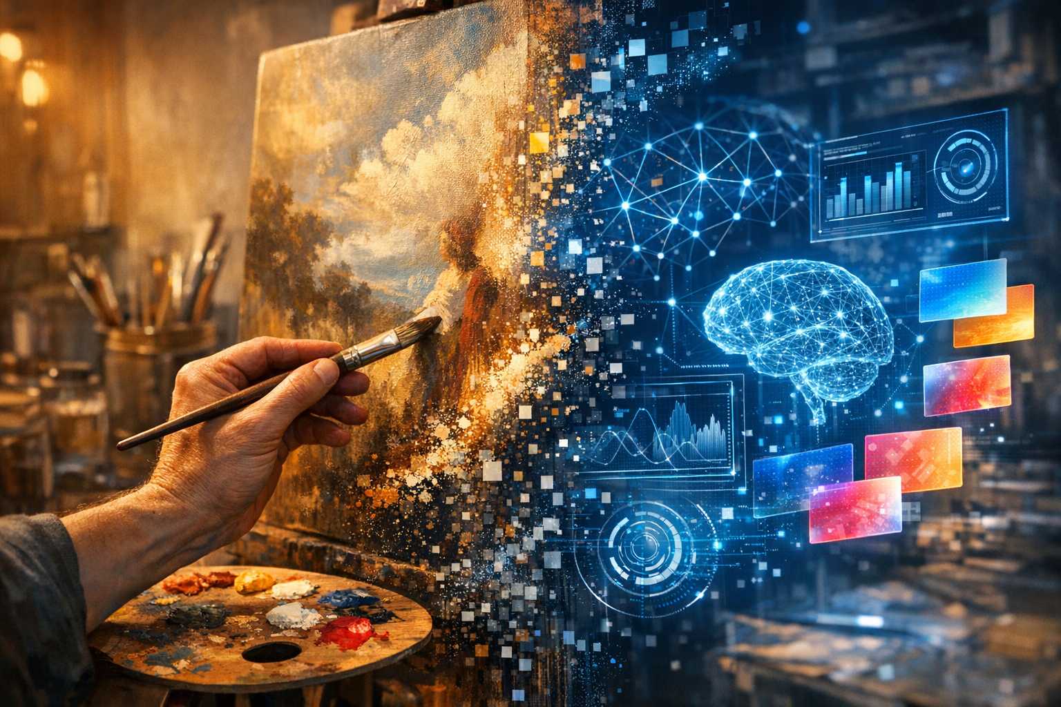 Fusionner l'IA avec l'Art : Guide Complet de la Technologie de Peinture Contemporaine
