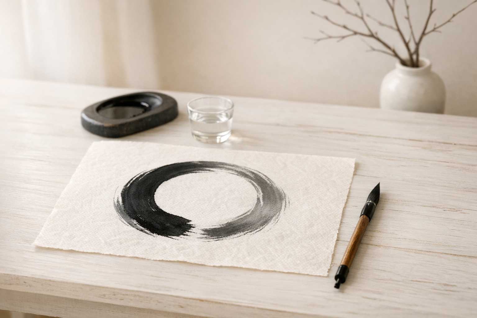 La Peinture Zen Minimaliste : Cultiver la Tranquillité par l'Art