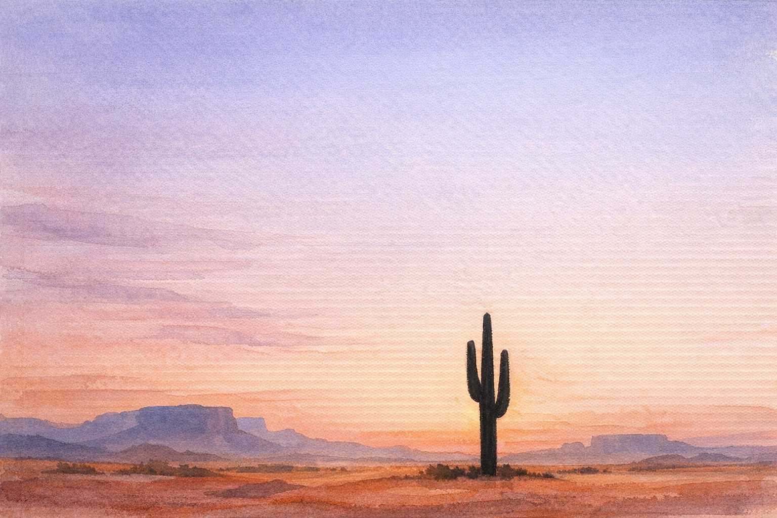 L'Art Minimaliste du Désert : Guide pour Simplifier vos Peintures du Sud-Ouest