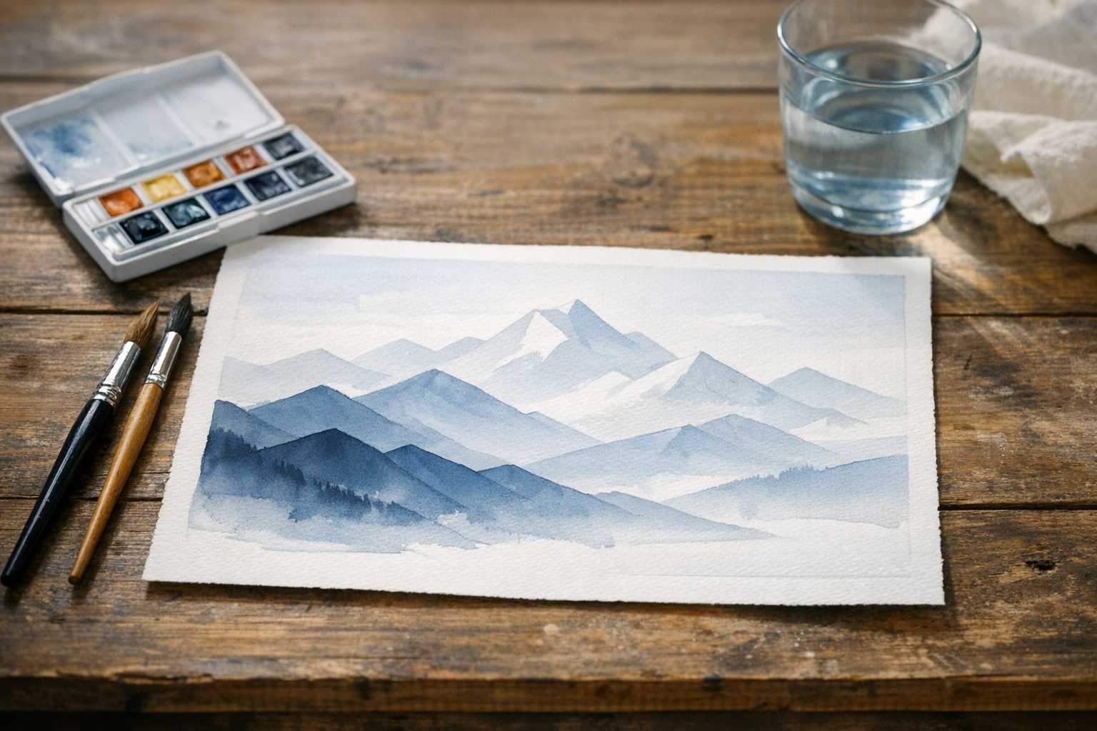 La Puissance de la Simplicité : Techniques Artistiques pour les Peintures Minimalistes de Montagnes