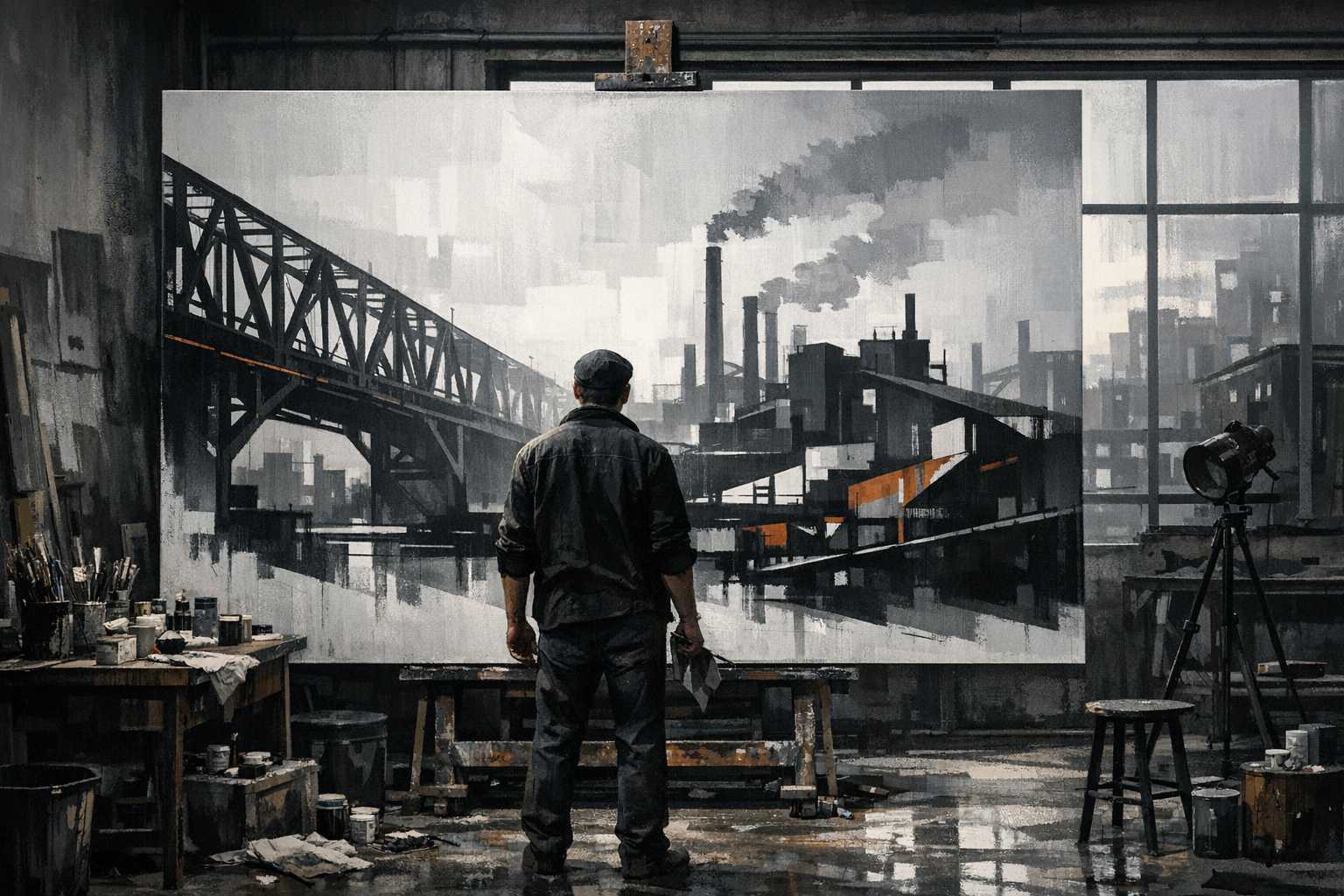Guide de l'Art Minimaliste Industriel : Peindre les Structures Urbaines