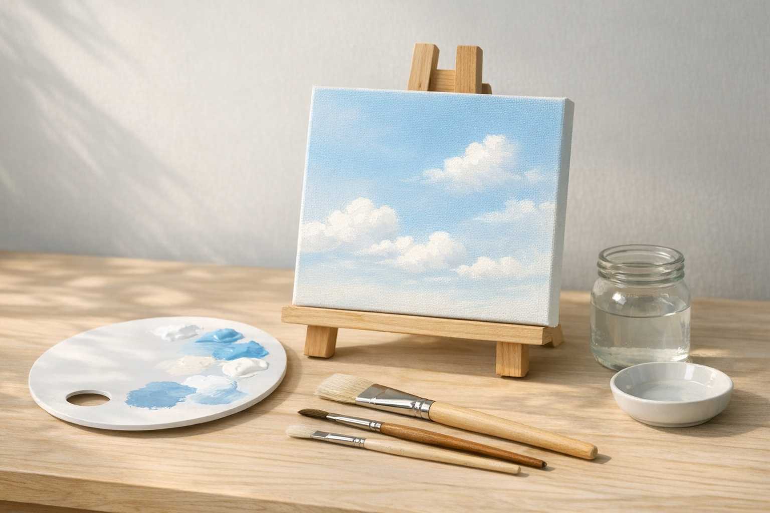 Peinture Minimaliste de Nuages : Guide Complet pour Débutants