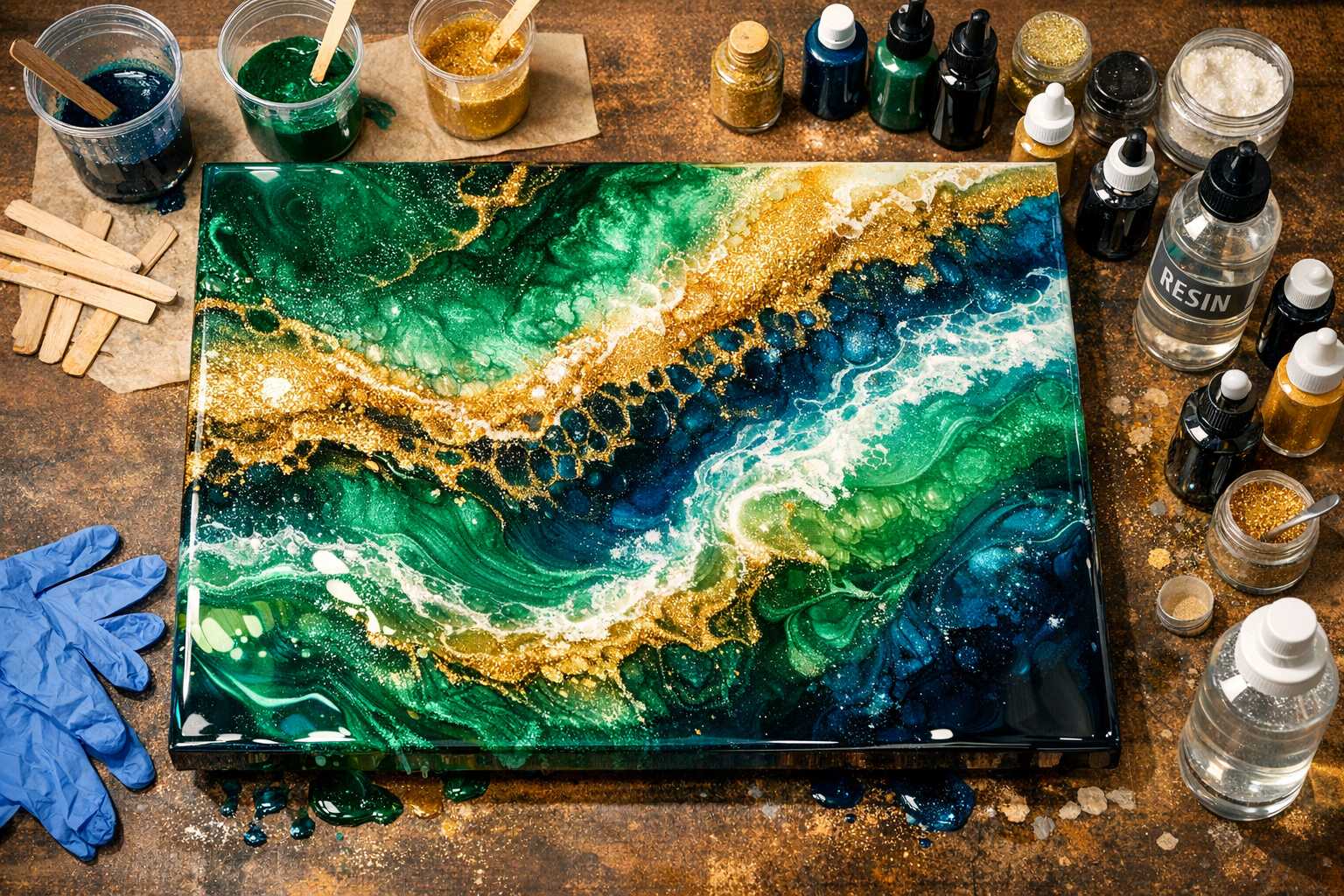 Guide Complet de l'Art en Résine : Maîtriser les Techniques Fluides 2026
